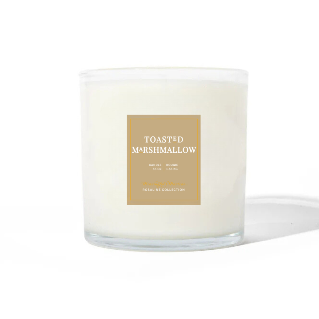 Toasted Marshmallow Natural Candle 55oz Rosaline Collection