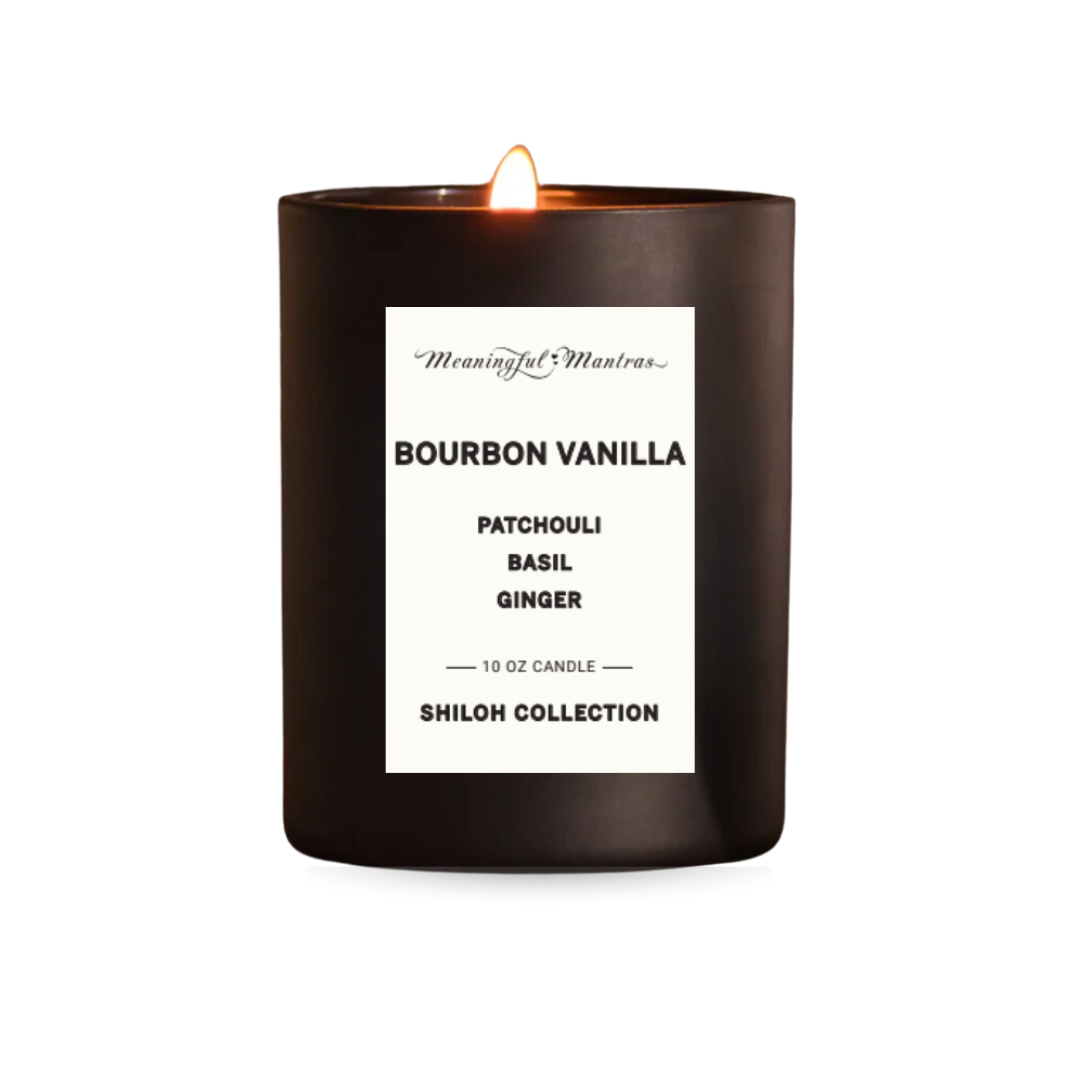 Bourbon Vanille Natural Candle 10oz Shiloh Collection