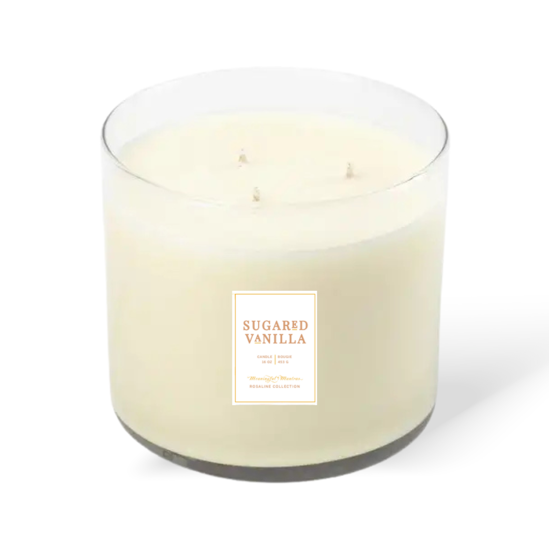 Sweet Sugared Vanilla Natural Candle 16oz 3-Wick