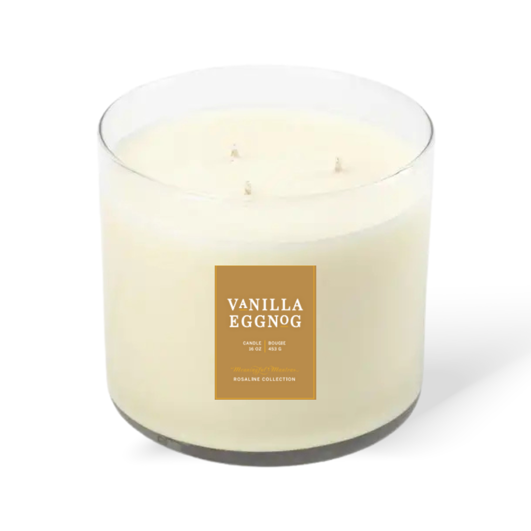 Vanilla Eggnog Natural Candle 16oz 3-Wick