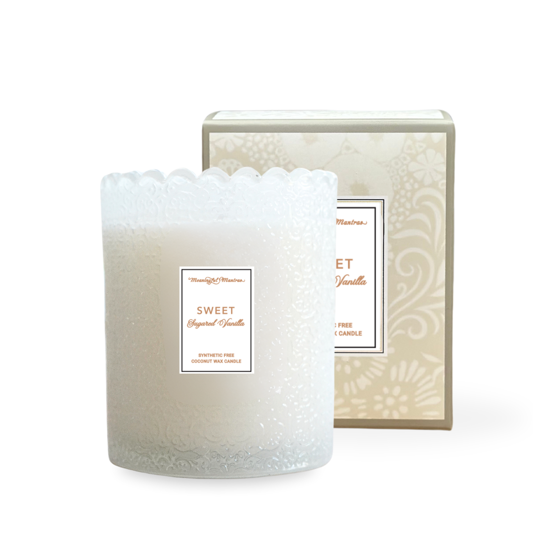 Sweet Sugared Vanilla Natural Candle 8oz Kaia Collection