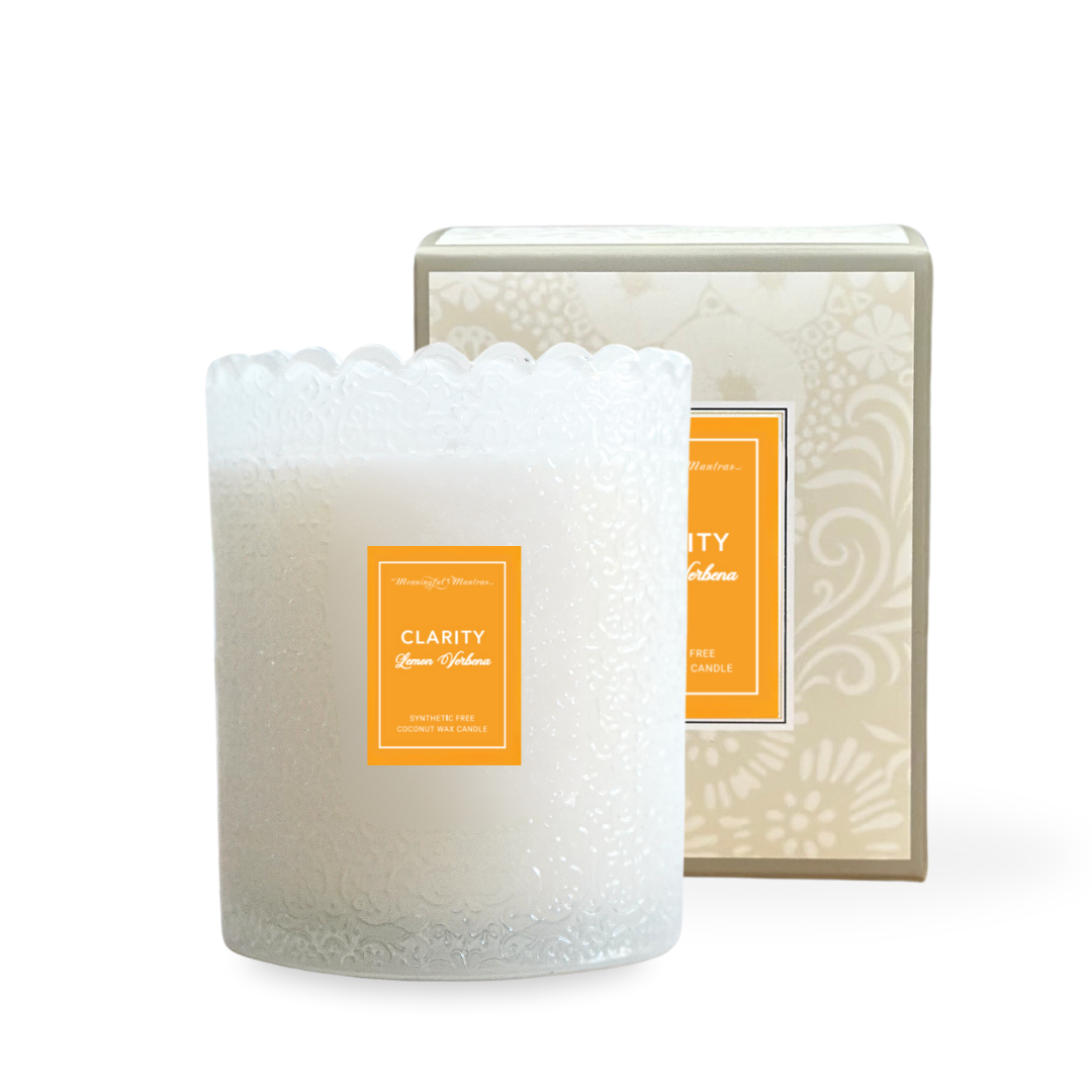 Clarity Lemon Verbena Natural Candle 8oz Kaia Collection