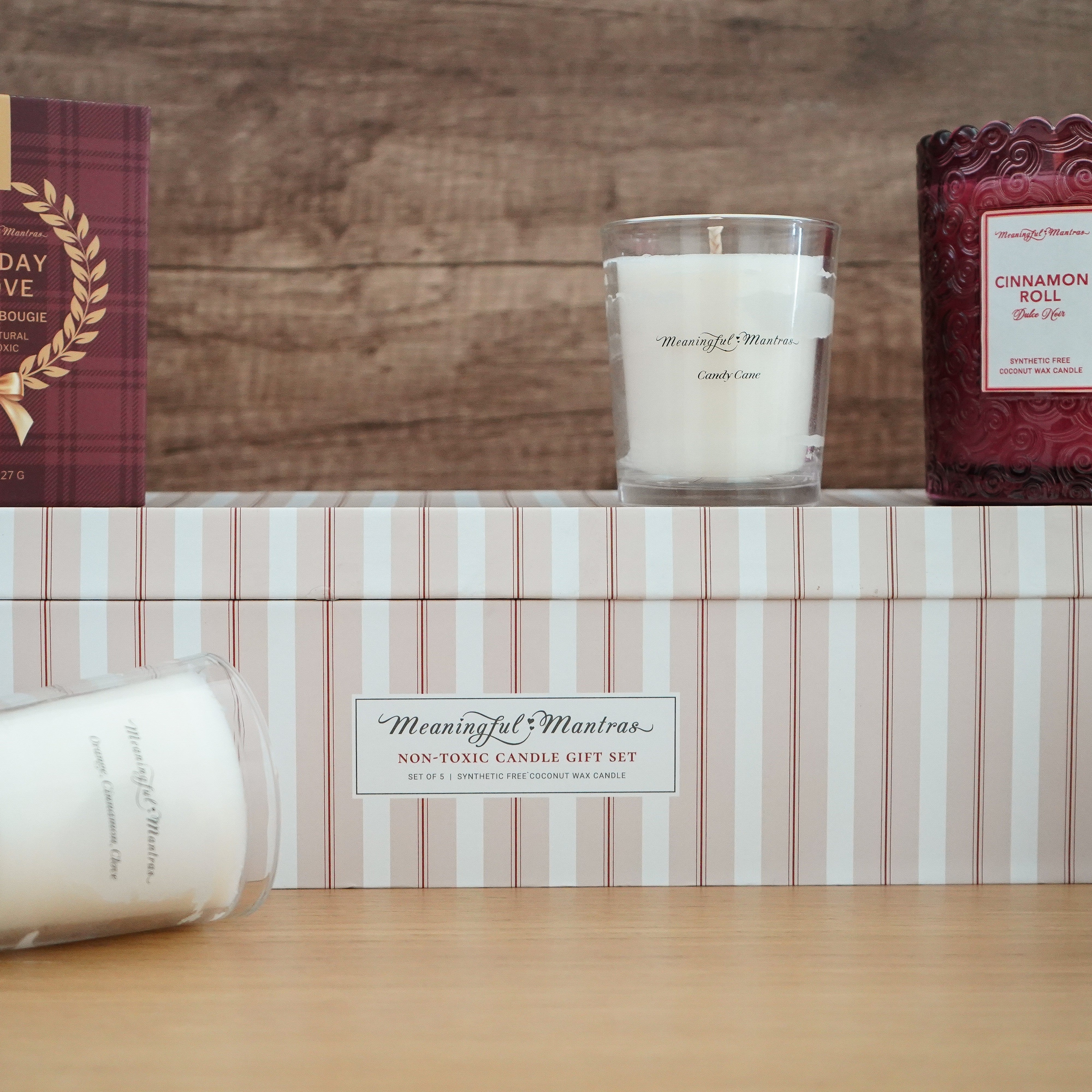 Holiday Cheer 5-Piece Candle Gift Set | Meaningful Mantras