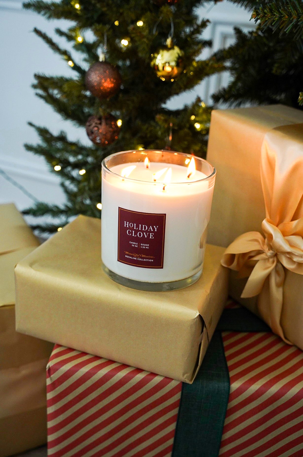 Holiday Clove Natural Candle 55oz Rosaline Collection