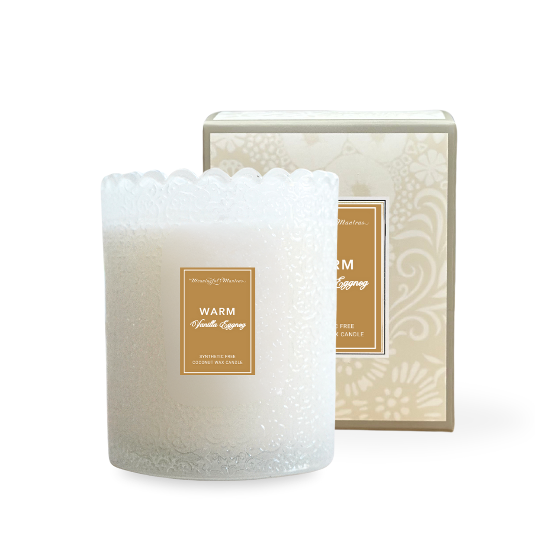 Vanilla Eggnog Natural Candle 8oz Kaia Collection