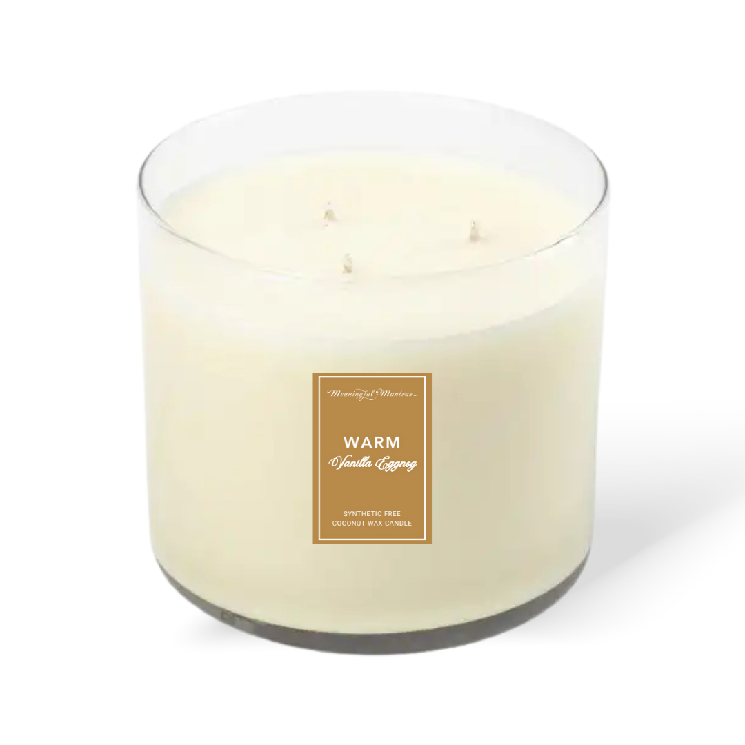 Vanilla Eggnog Natural Candle 16oz 3-Wick