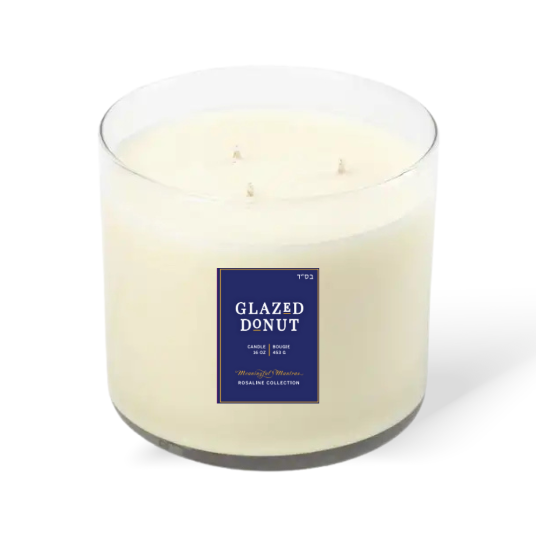 Glazed Donut Natural Candle 16oz 3-Wick