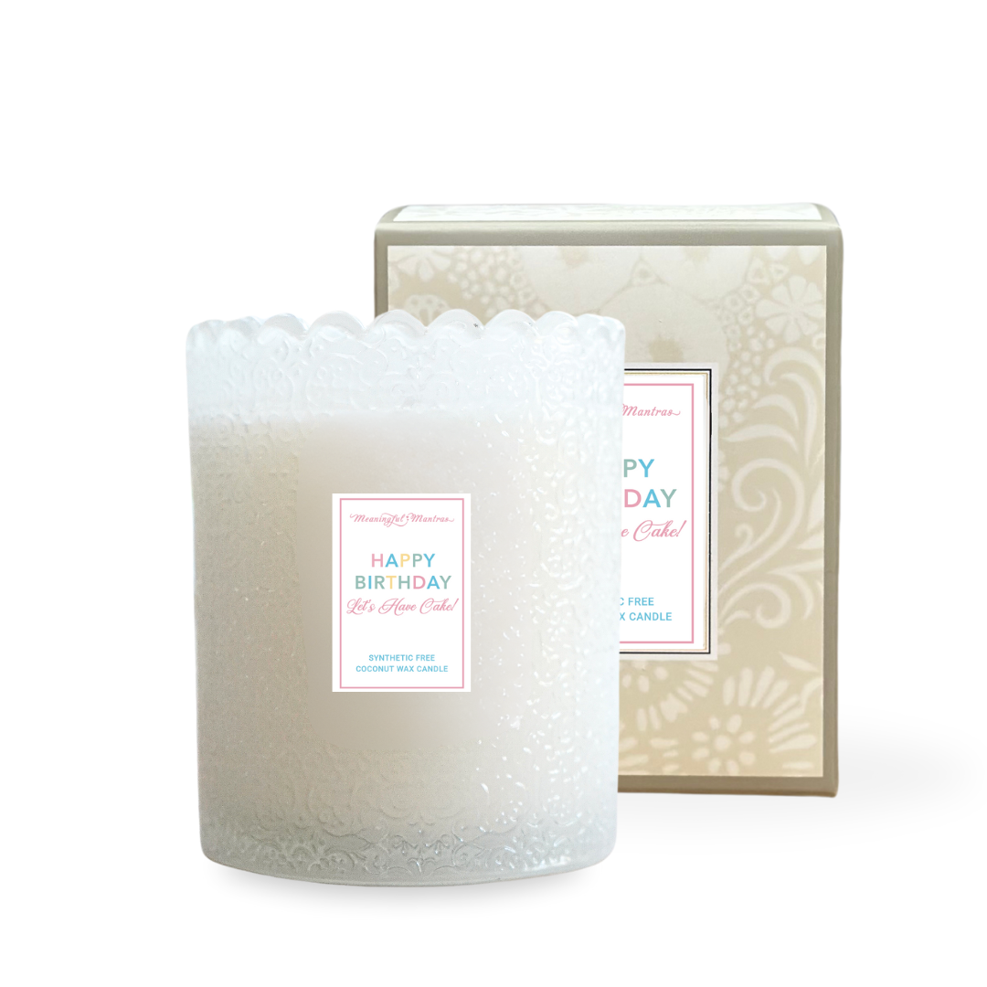 Happy Birthday! Vanilla Natural Candle 8oz Kaia Collection