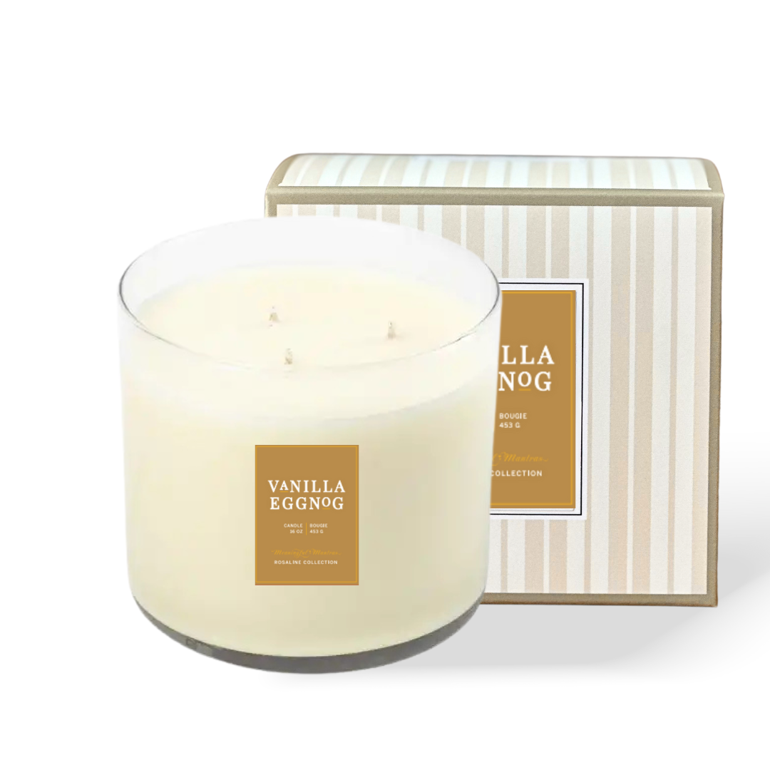 Vanilla Eggnog Natural Candle 16oz 3-Wick