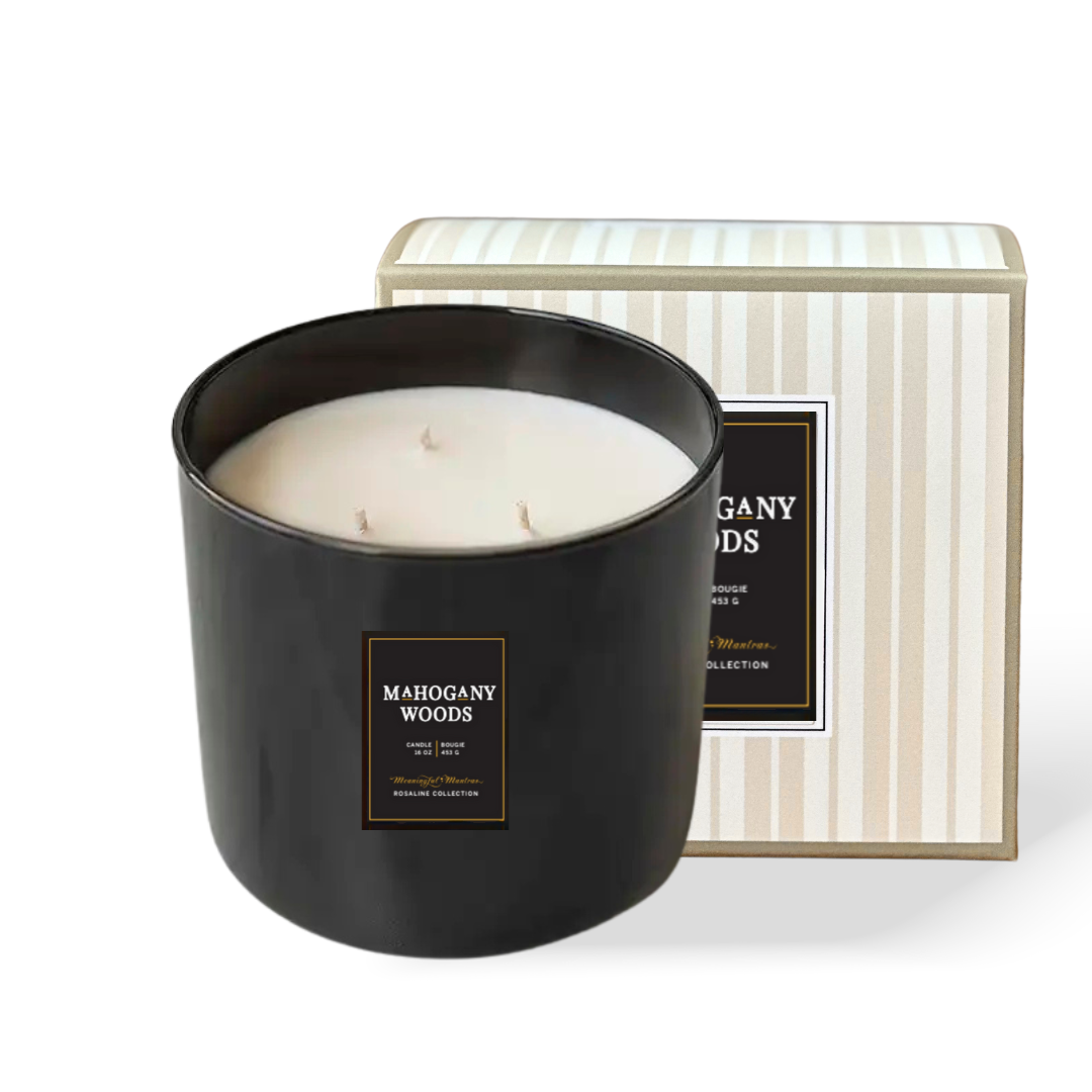 Mahogany Woods Natural 3-Wick Candle