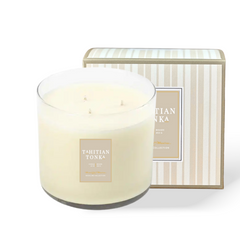 Romance Tahitian Tonka Natural 3-Wick Candleimage-alt