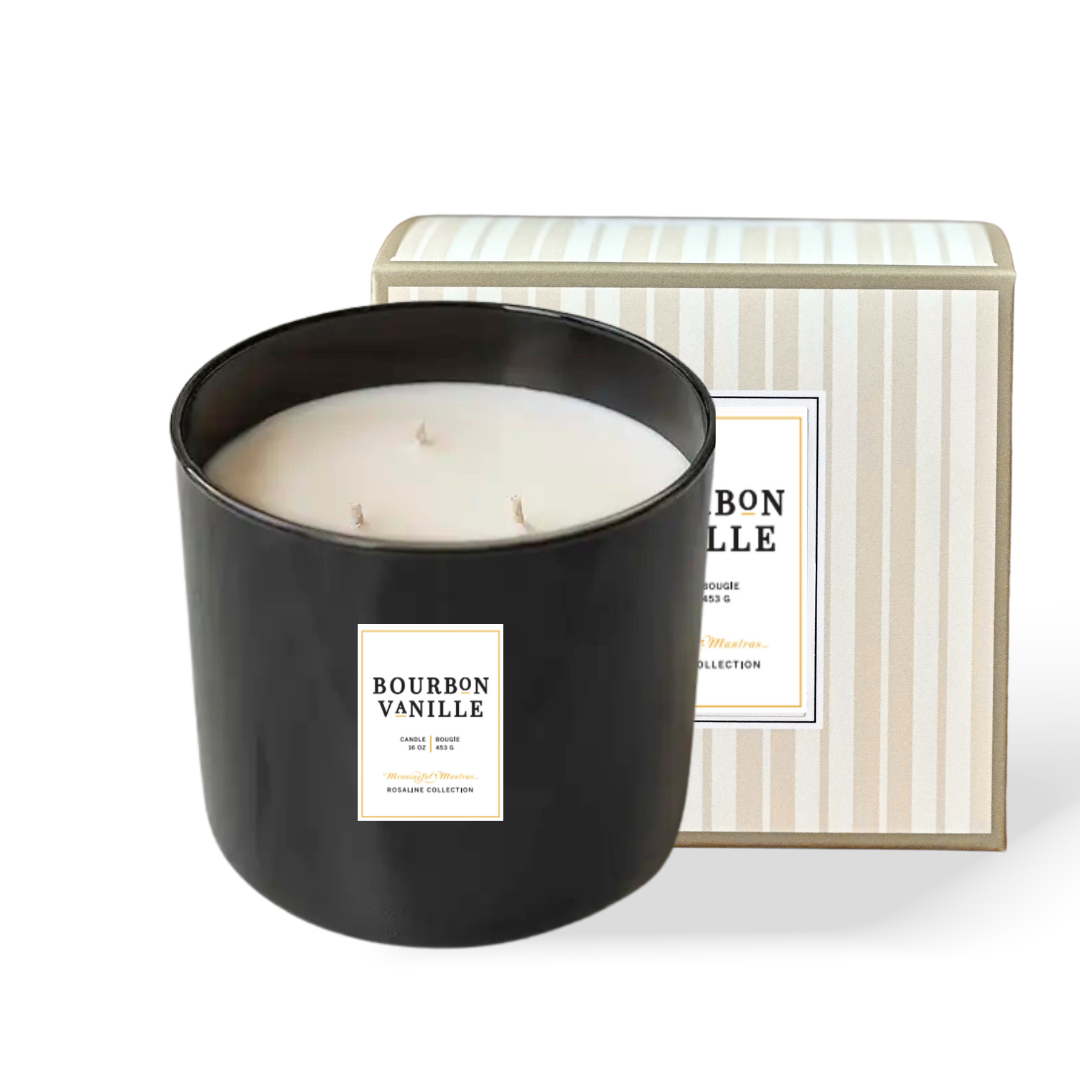 3-Wick Bold Bourbon Vanille 16oz Natural Candle