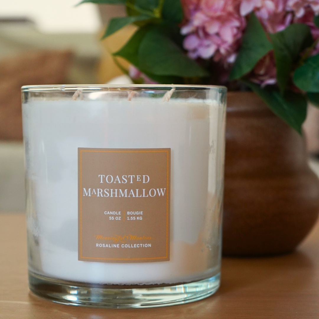 Toasted Marshmallow Natural Candle 55oz Rosaline Collection