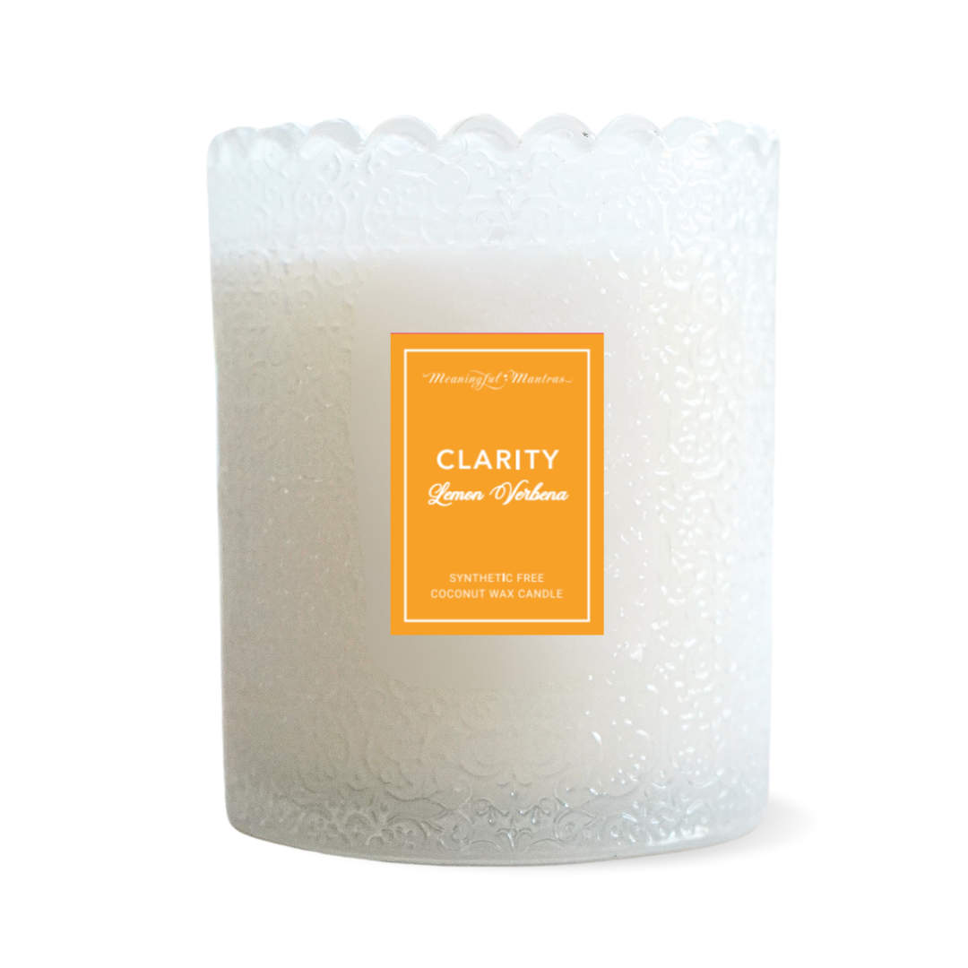 Clarity Lemon Verbena Natural Candle 8oz Kaia Collection