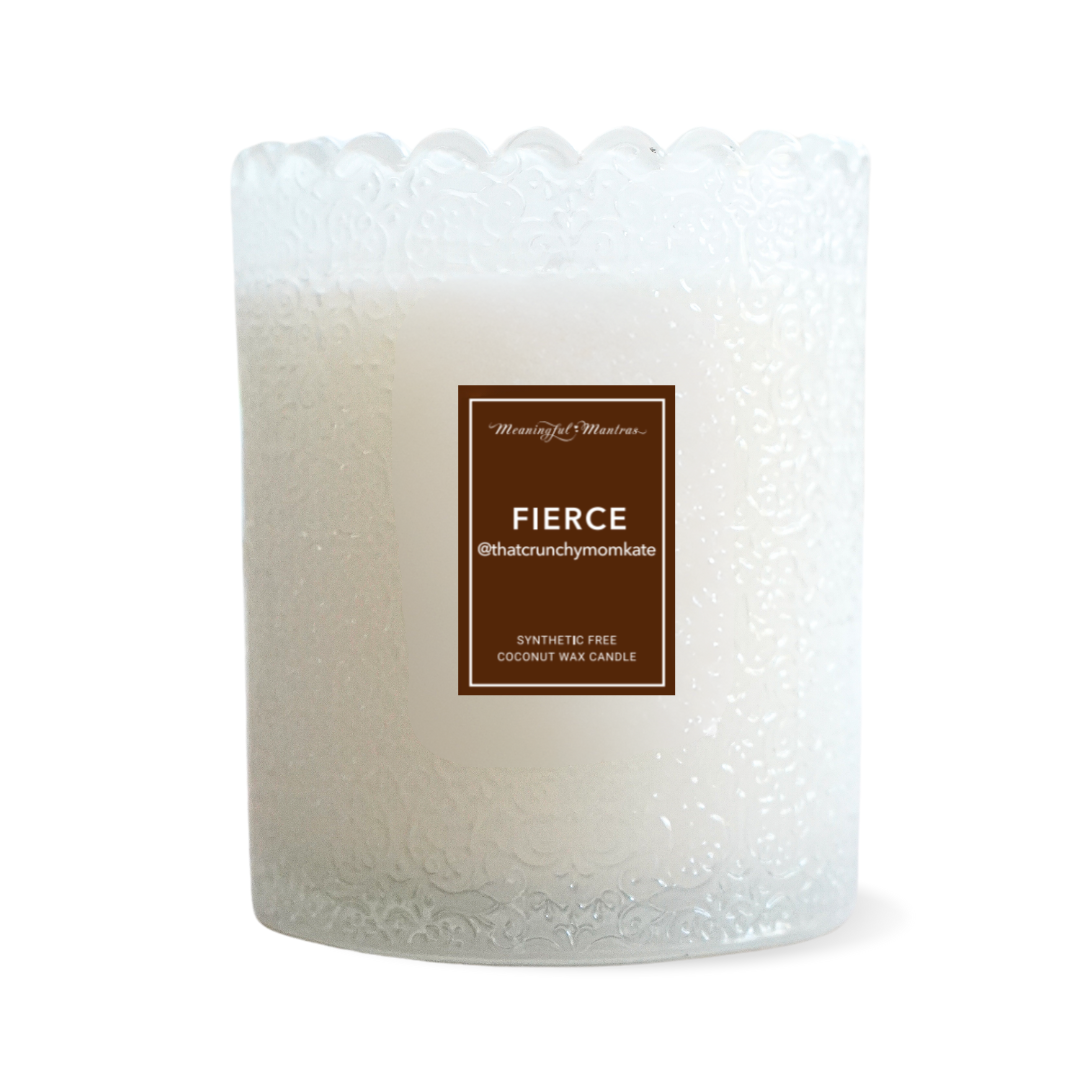 Fierce x @ThatCrunchyMamaKate Natural Candle 8oz Kaia Collectionimage-alt