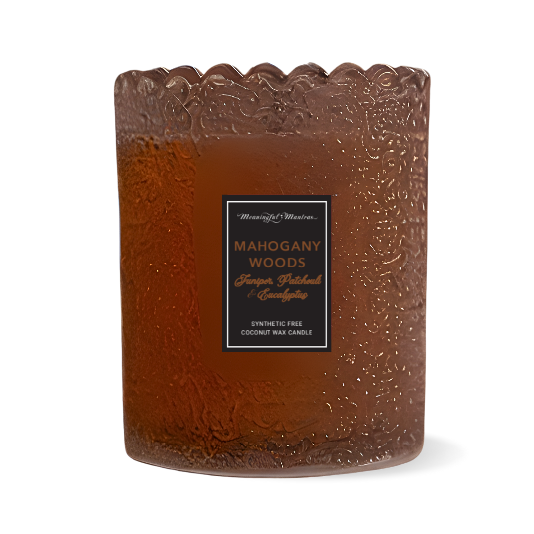 Mahogany Woods Natural Candle 8oz Kaia Collection