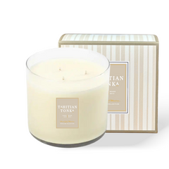 Romance Tahitian Tonka 3-Wick Natural Candleimage-alt