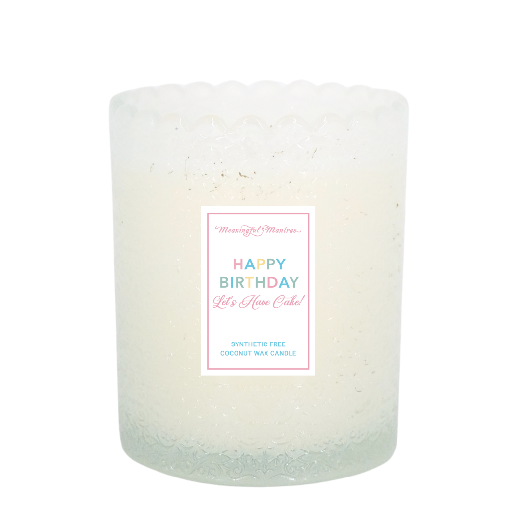 Happy Birthday! Vanilla Natural Candle 8oz Kaia Collection