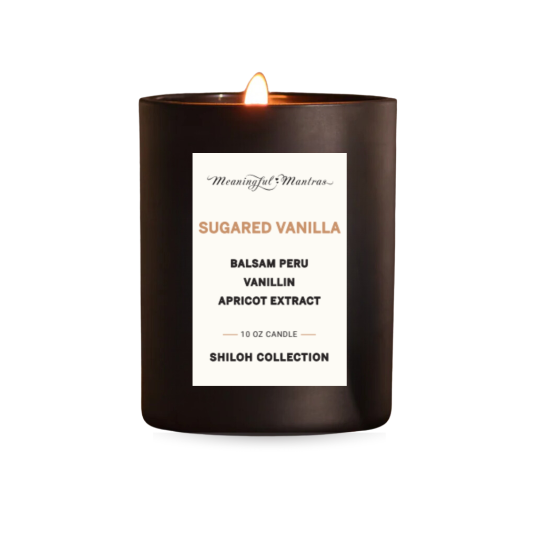 Sugared Vanilla Natural Candle 10oz Shiloh Collection