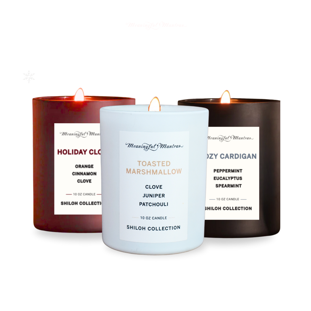 Cheerful Holiday Trio Natural Candle 10oz Shiloh Collection