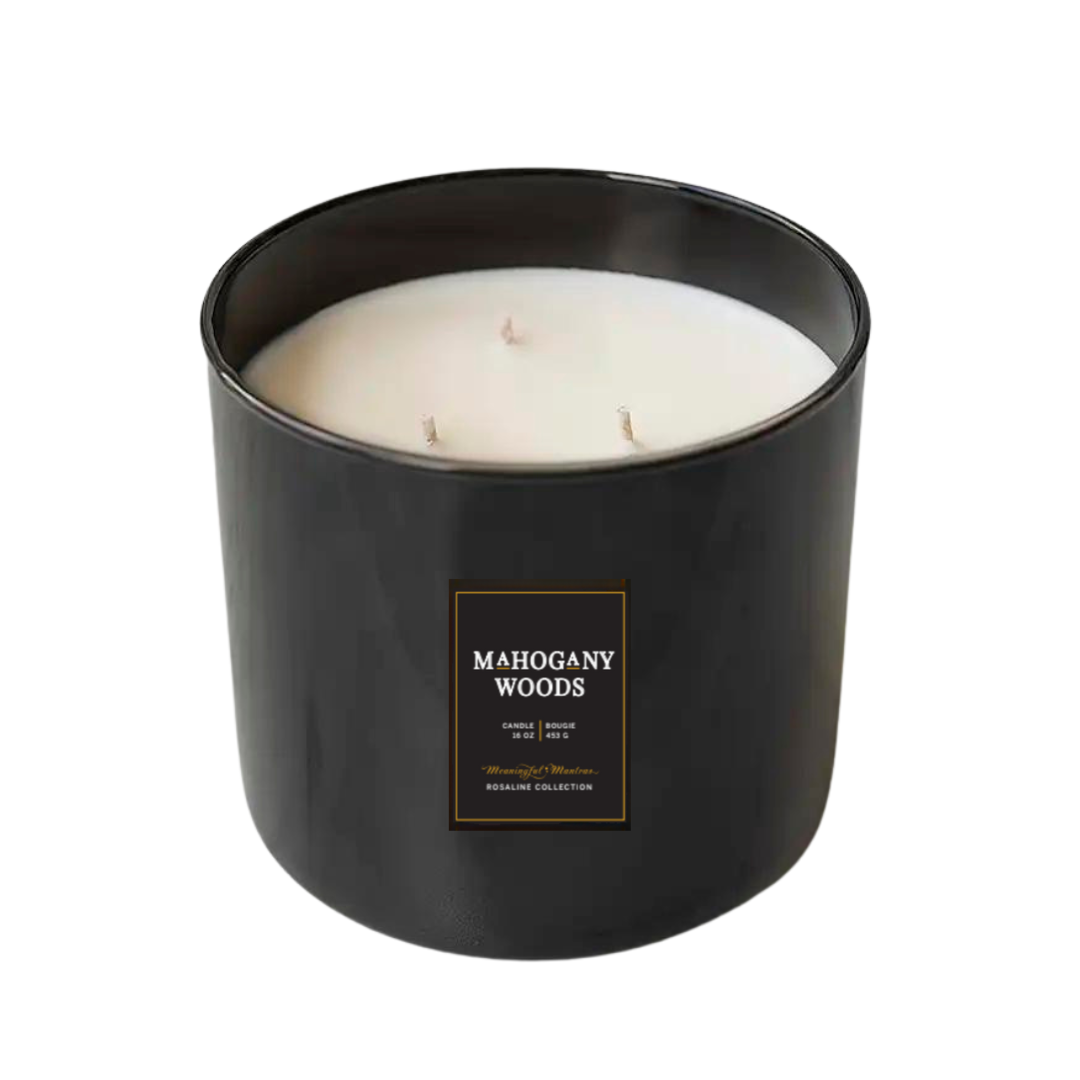 Mahogany Woods Natural 3-Wick Candle