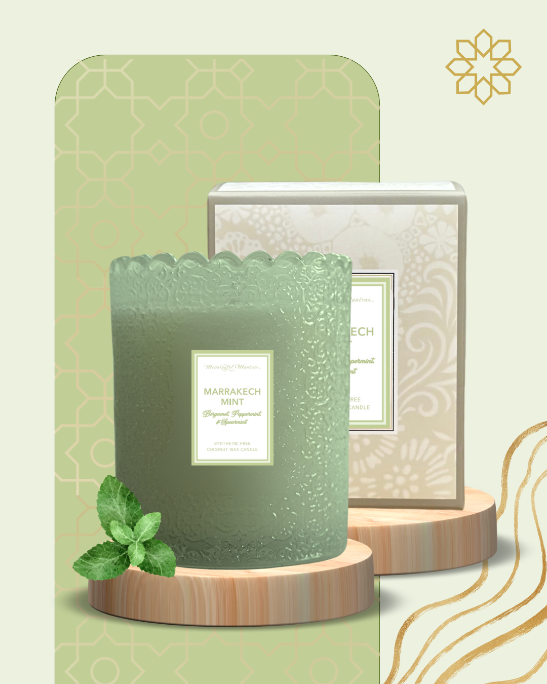 Marrakech Mint Natural Candle 8oz Kaia Collectionimage-alt