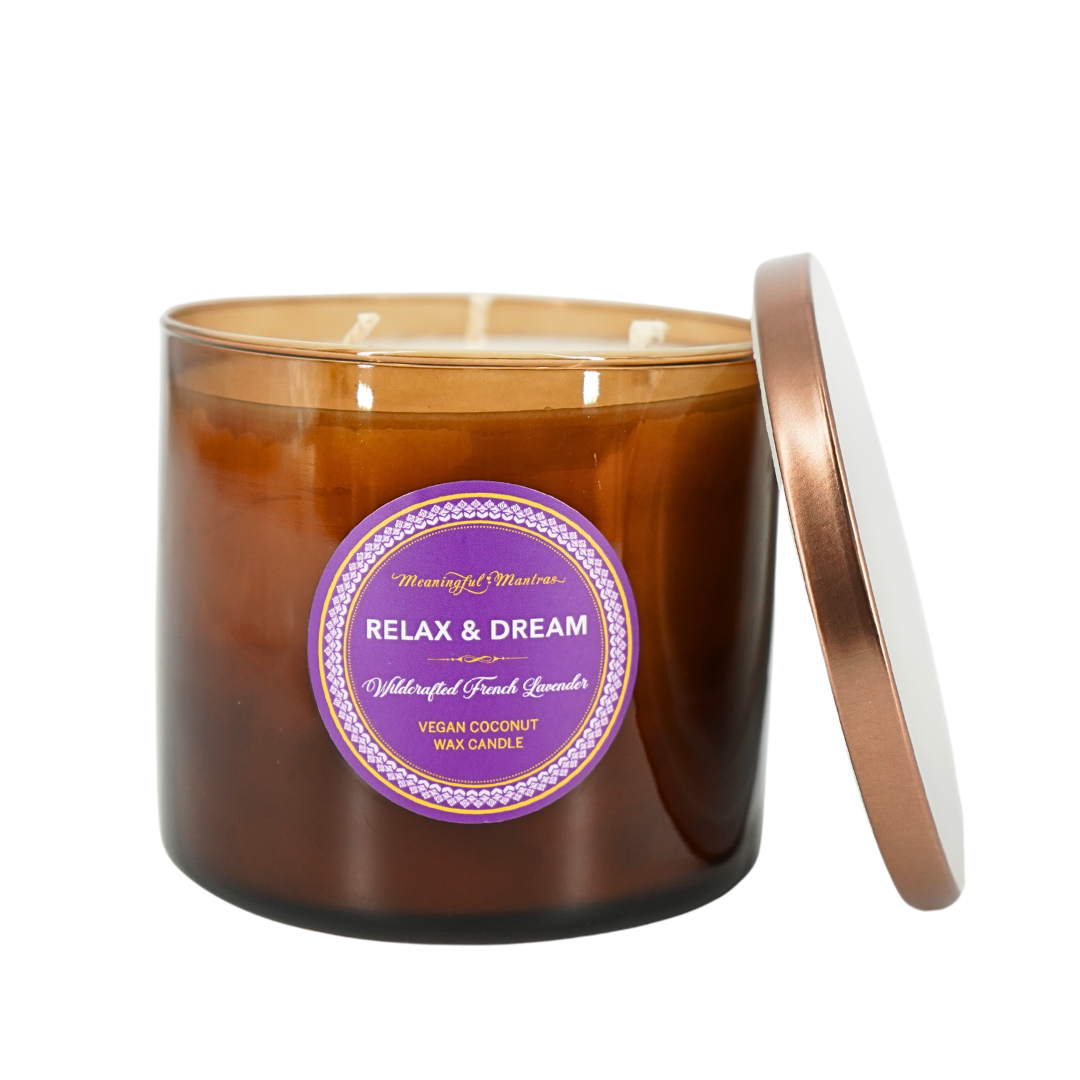 Relax & Dream Wildcrafted French Lavender Aromatherapy Candle