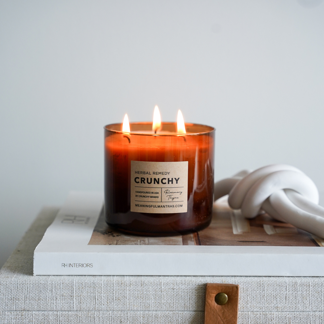 Crunchy Herbal Remedy Natural Candle