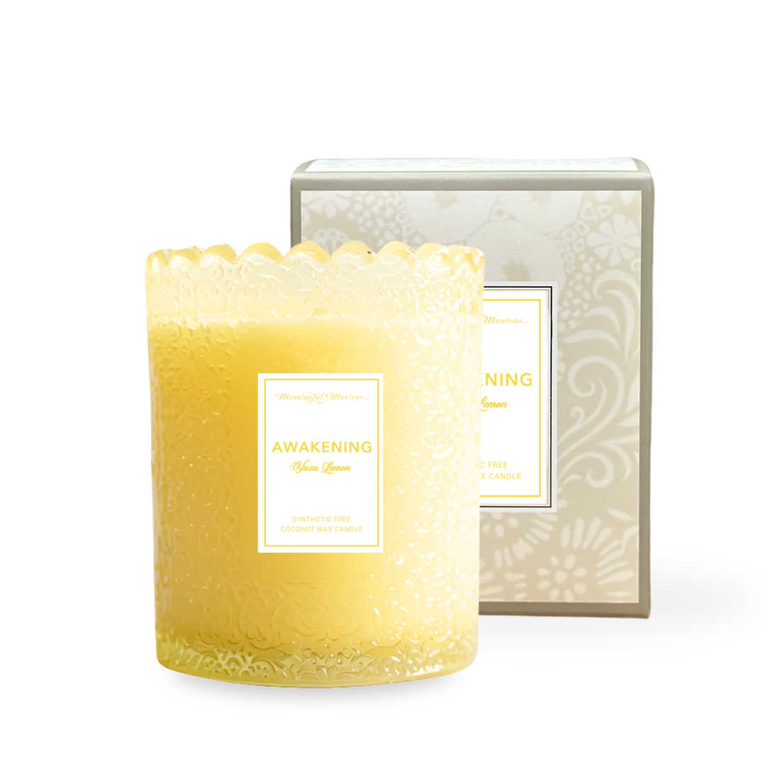 Yuzu Lemon Natural Candle 8oz Kaia Collectionimage-alt