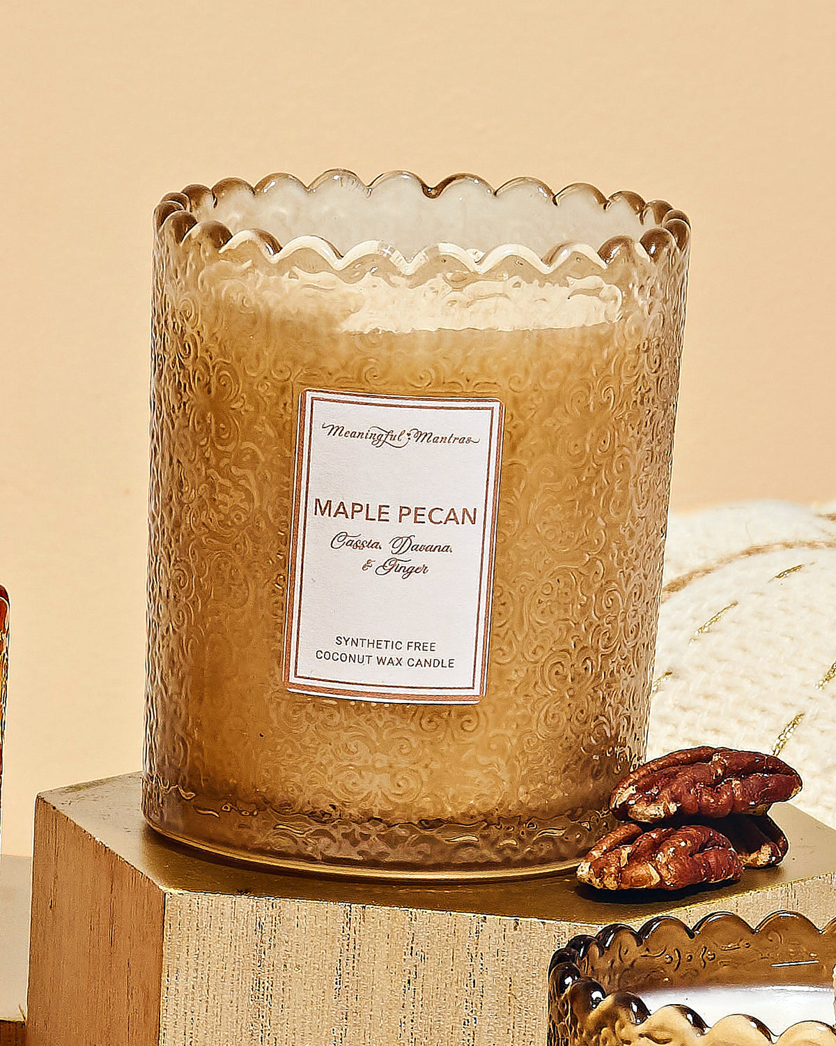 Maple Pecan Natural Candle 8oz Kaia Collectionimage-alt