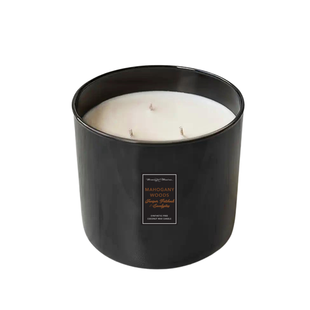 Mahogany Woods Natural 3-Wick Candle