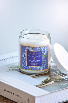 You Are Worthy Ylang Ylang, Jasmine, Vanilla Candleimage-alt