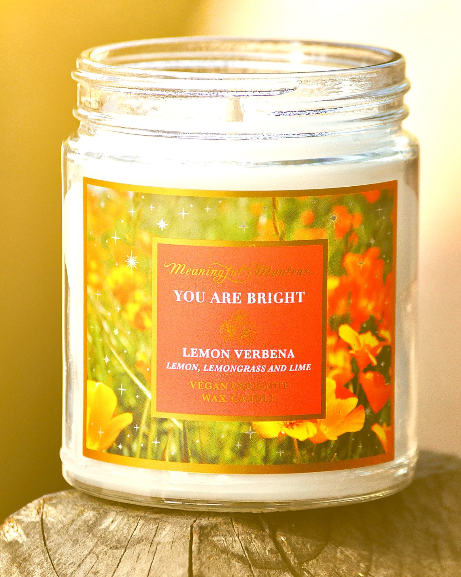 You Are Bright Lemon Verbena Aromatherapy Candle