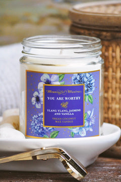 You Are Worthy Ylang Ylang, Jasmine, Vanilla Candleimage-alt