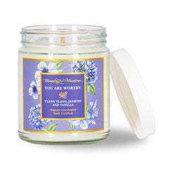You Are Worthy Ylang Ylang, Jasmine, Vanilla Candleimage-alt