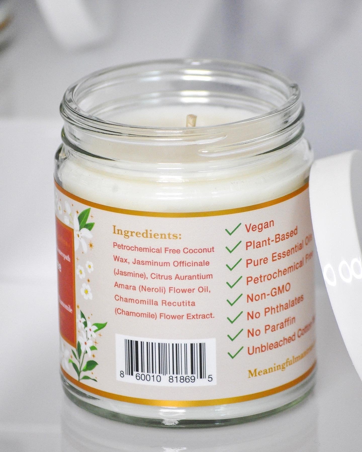 The Enlightened Homeopath x Meaningful Mantras Jasmine Neroli Candle