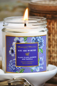 You Are Worthy Ylang Ylang, Jasmine, Vanilla Candleimage-alt