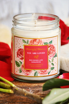 You Are Loved Rose Geranium Candleimage-alt