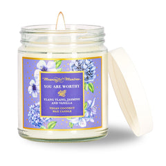 You Are Worthy Ylang Ylang, Jasmine, Vanilla Candleimage-alt