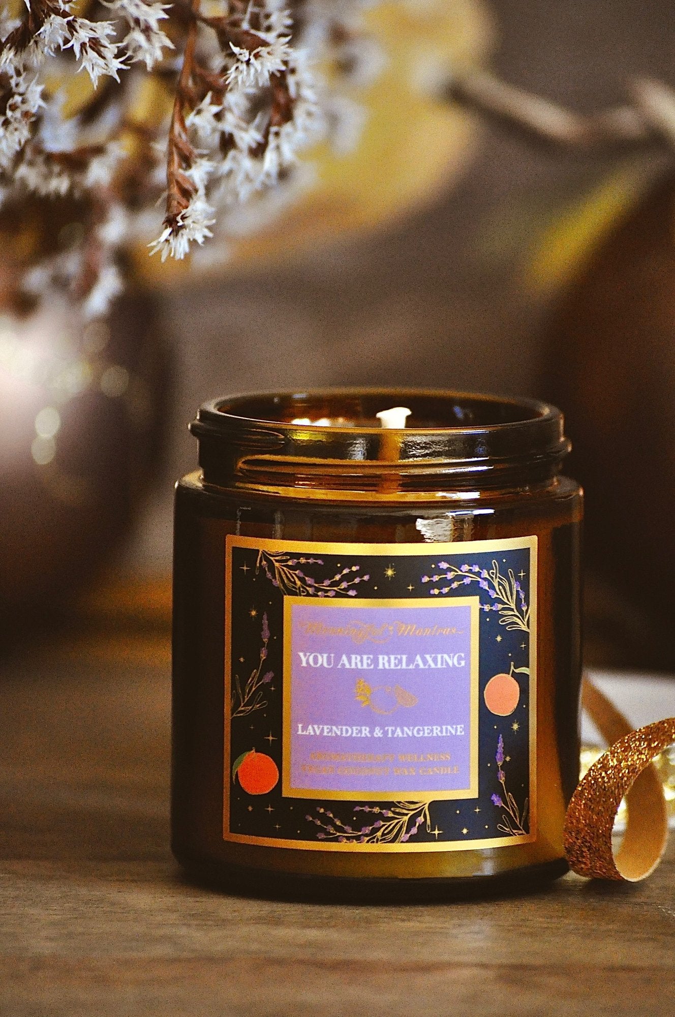 You Are Relaxing Lavender & Tangerine Mini Candle