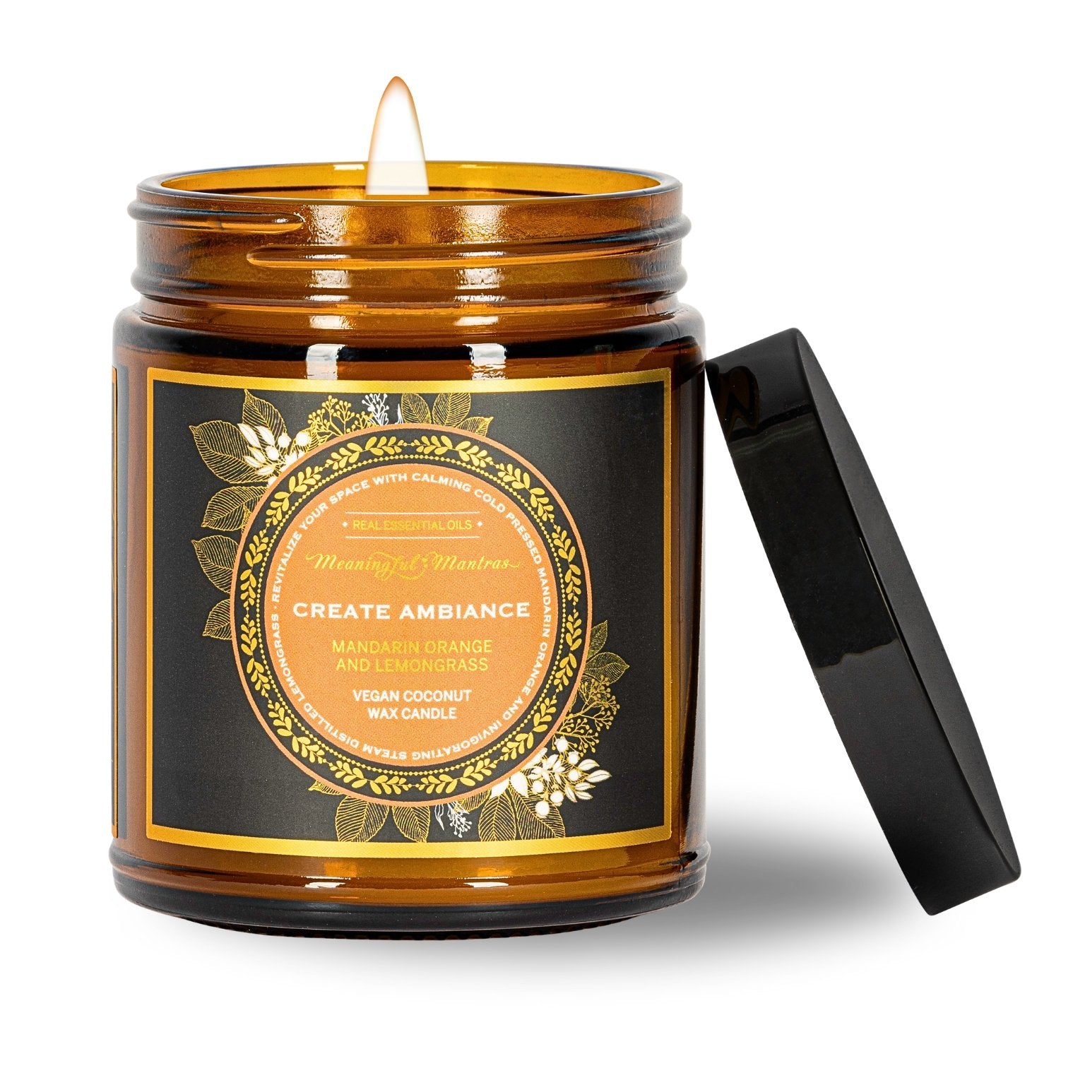 Create Ambiance Mandarin Orange & Lemongrass Candle