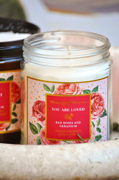 You Are Loved Rose Geranium Candleimage-alt