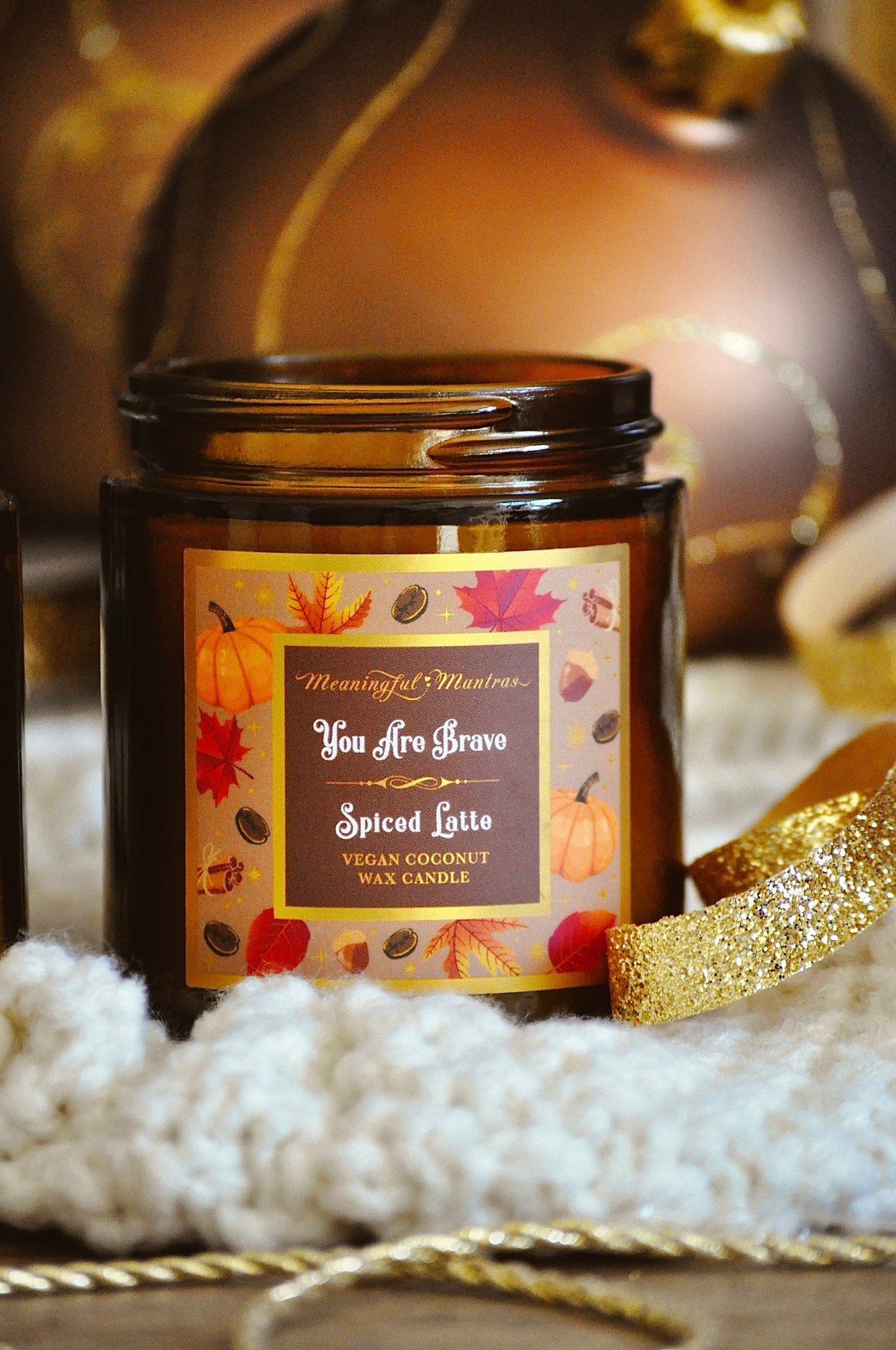 You Are Brave Spiced Latte Candle