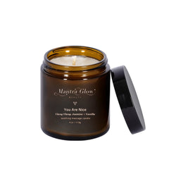 Mantra Glow Beauty Ylang Ylang, Jasmine & Vanilla Massage Candleimage-alt